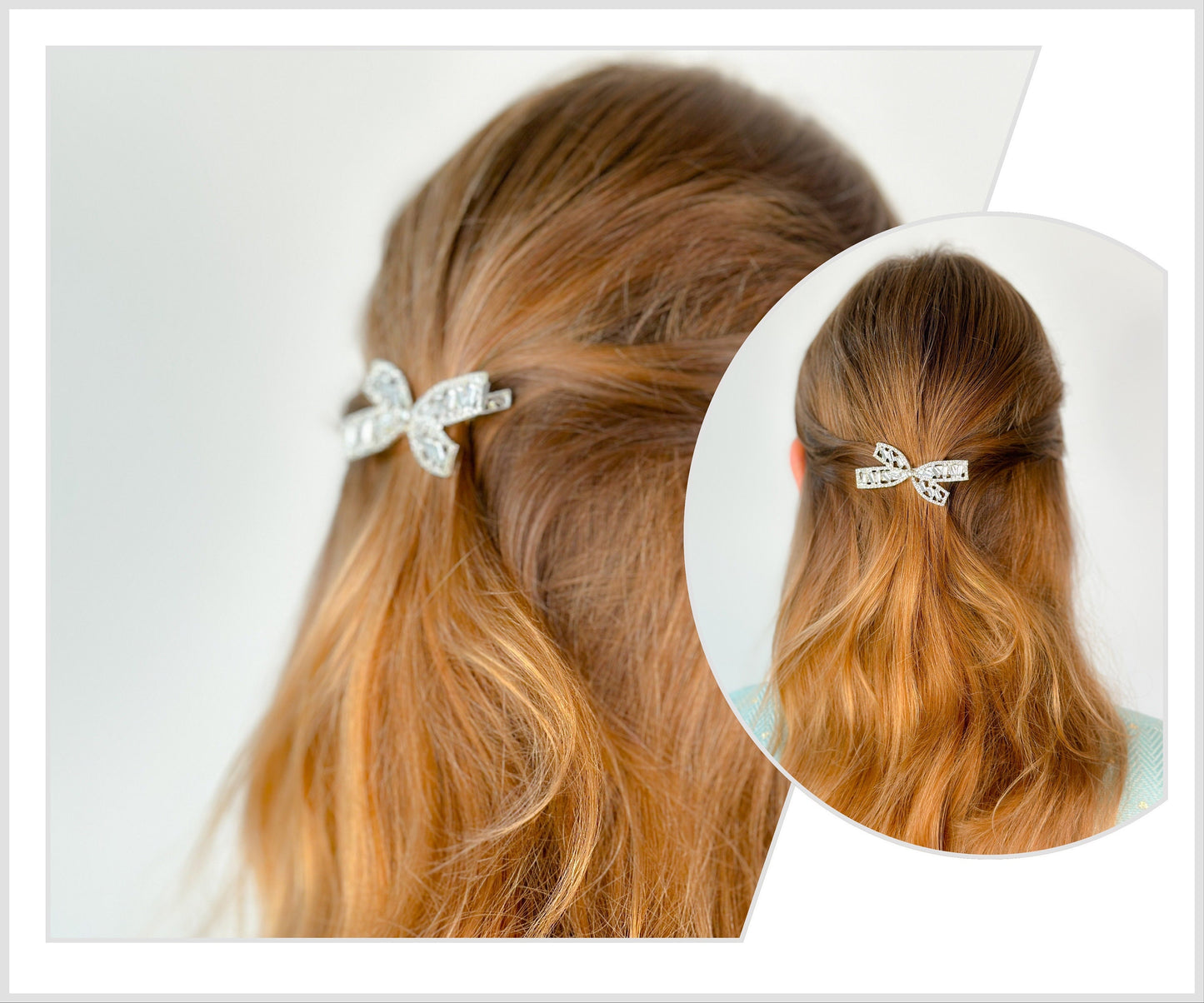 Zircon Cute Bow Hair Clip