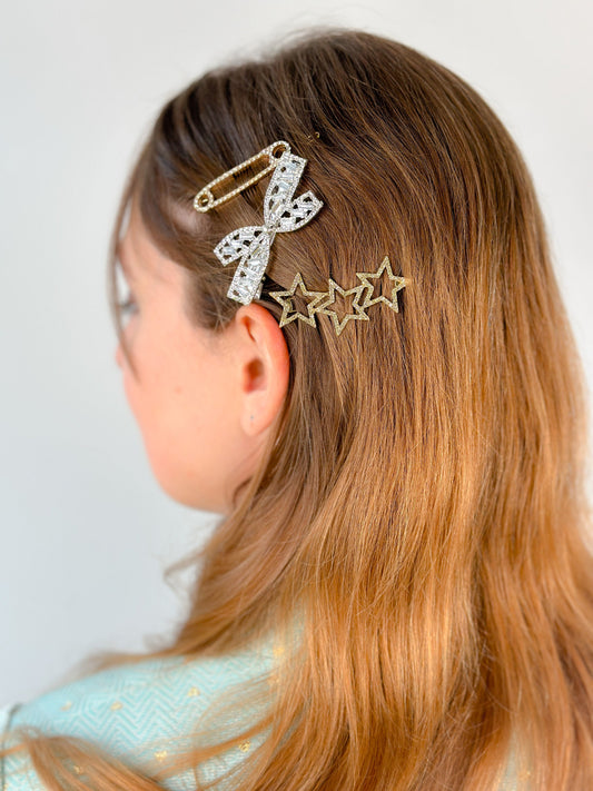 Zircon Cute Bow Hair Clip