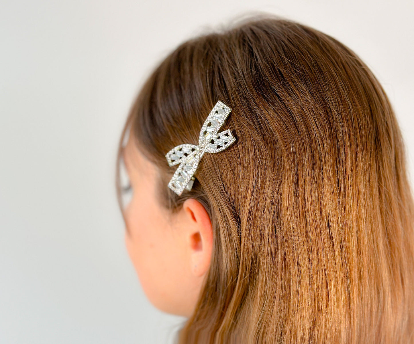 Zircon Cute Bow Hair Clip