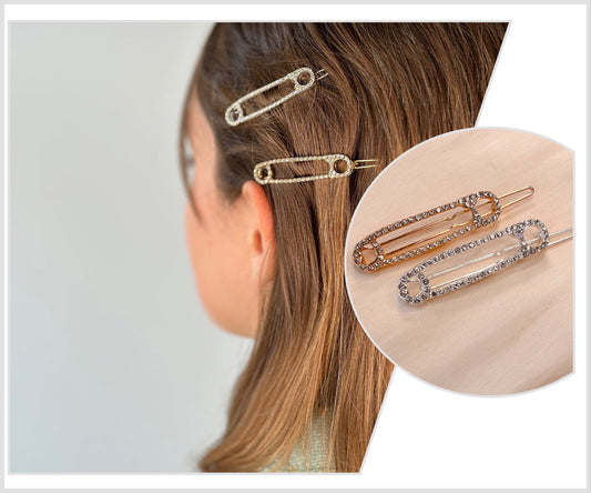 Safety Pin Hair Clip