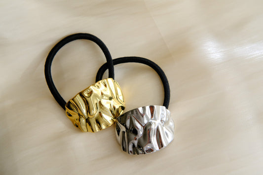 2pcs Minimalistic Metal Hair Ties