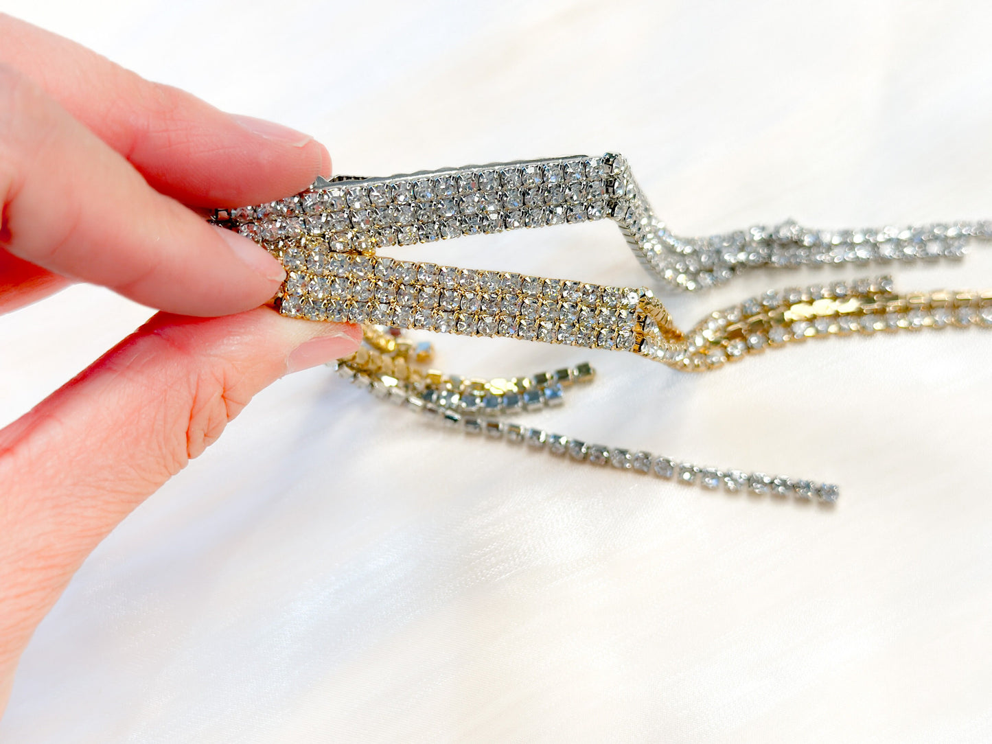 Rhinestone Tassel hairpin