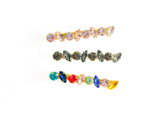 Colorful Rhinestone Hair Clips